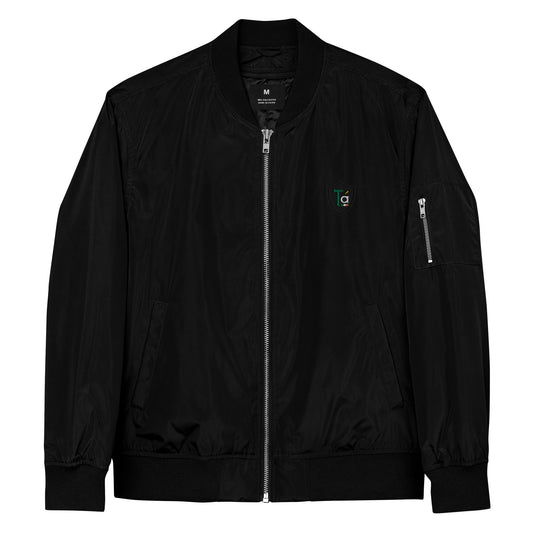 100% recycled polyester Bomber. (Unisex)