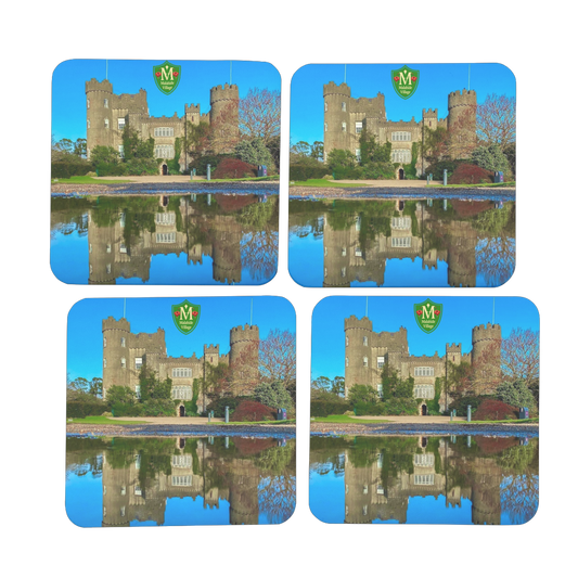 Mirrored Castle for Coasters Hardboard Coaster Set of 4